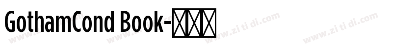 GothamCond Book字体转换